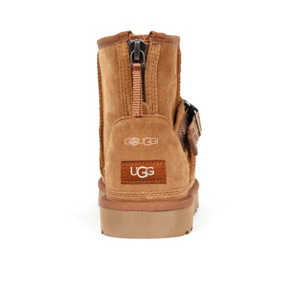 Men`s UGG Classic Ultra Mini Hybrid Strap Short Boots Chestnut