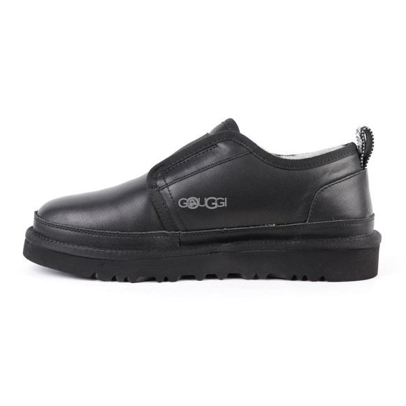 Ugg Mens Slippers Flex Leather Black