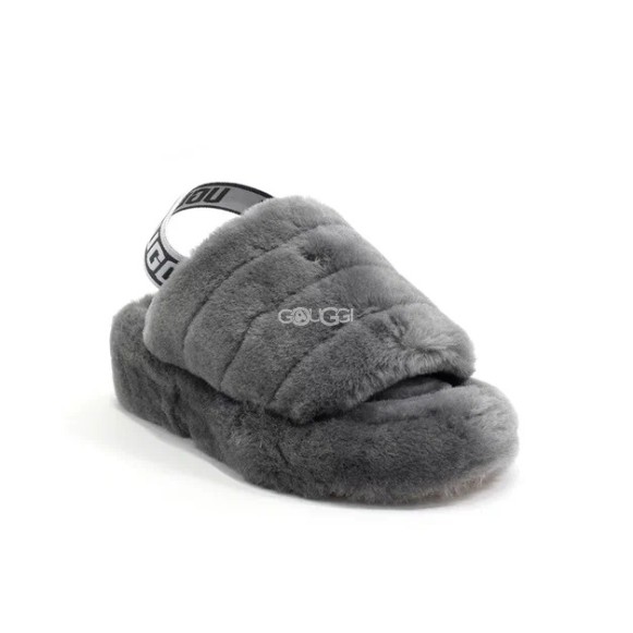 Ugg Fluff Yeah Slide Grey