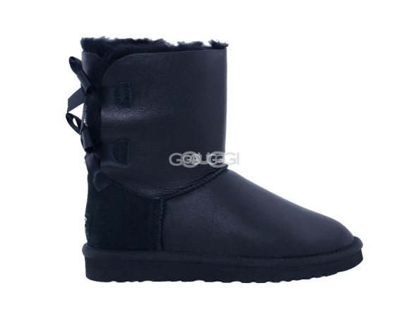 Bailey Bow Metallic Black