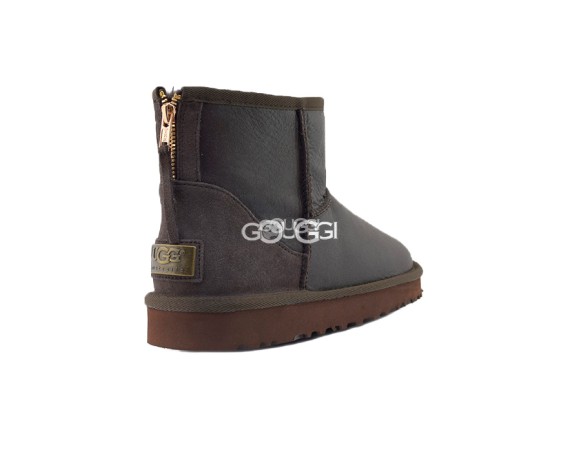 Mini Zip Metallic Chocolate 